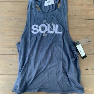Soulcycle women side to side tank top NWT